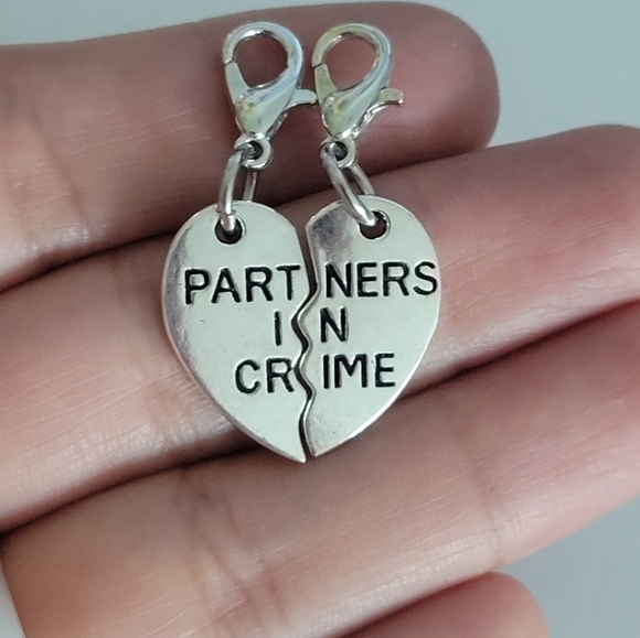 Clip On Partners charms clipon charms Zipper bracelet charms Zipper pull